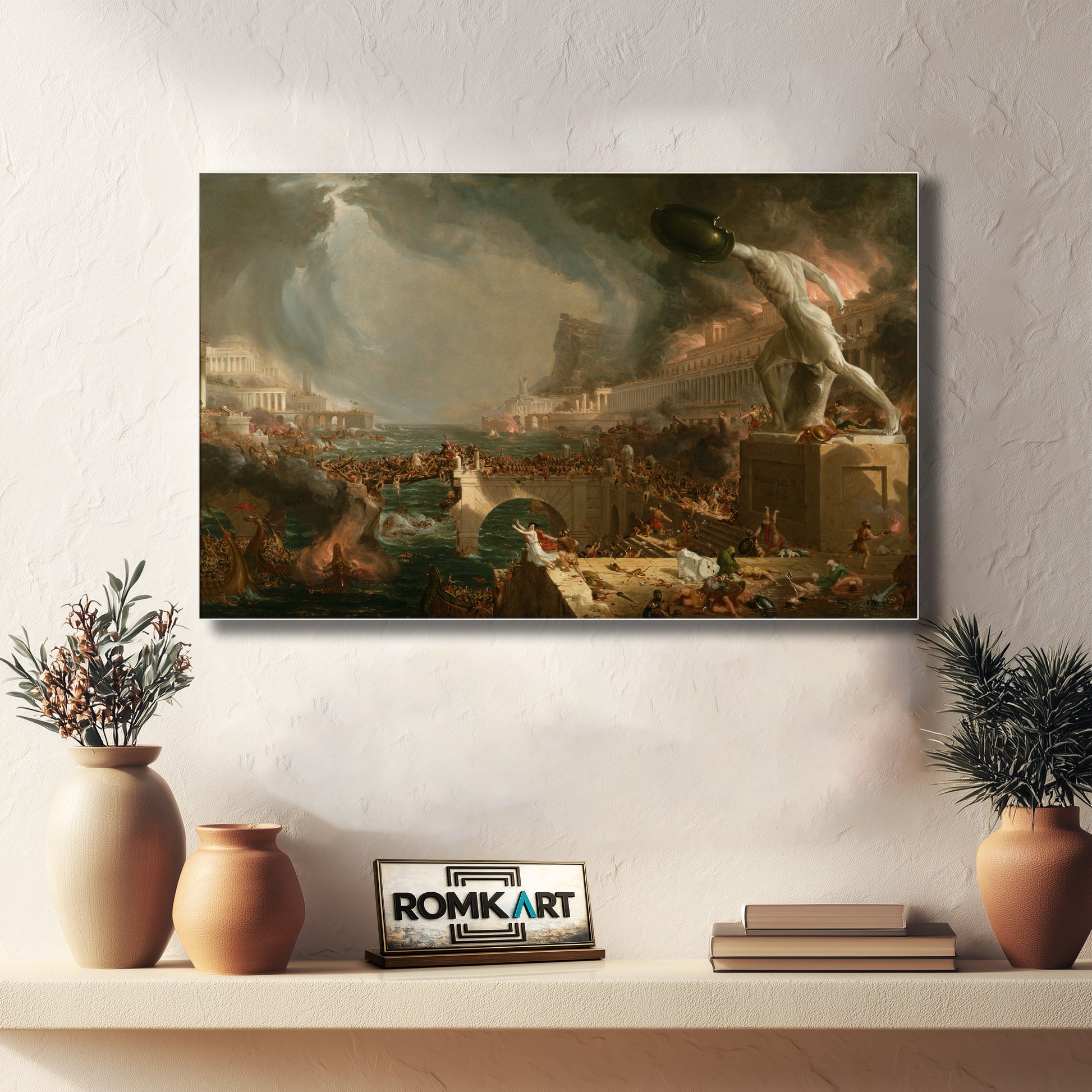 Thomas Cole The Course Of Empire Destruction 1836 – Reproduction