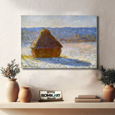 Claude Monet Grainstack Snow Effect 1891 – Reproduction