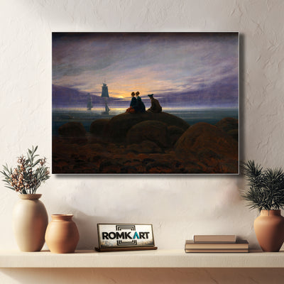 Caspar David Friedrich Moonrise Over The Sea 1822 – Reproduction