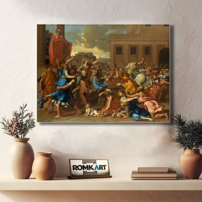 Nicolas Poussin The Abduction Of The Sabine Women 1633 – Reproduction