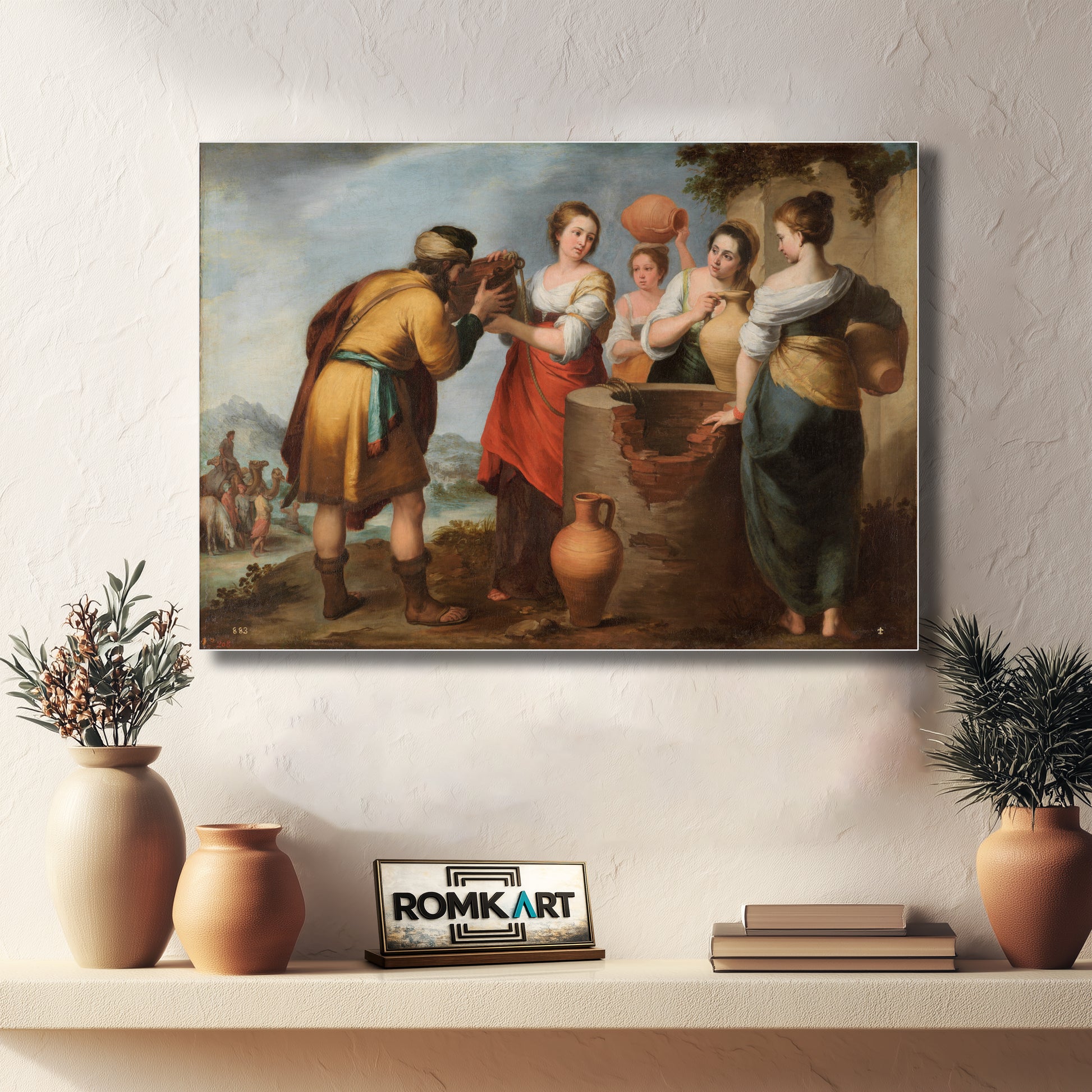 Bartolom Esteban Murillo Rebecca And Eliezer 1660 – Reproduction