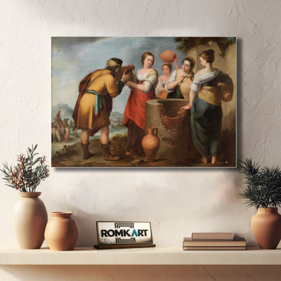Bartolom Esteban Murillo Rebecca And Eliezer 1660 – Reproduction