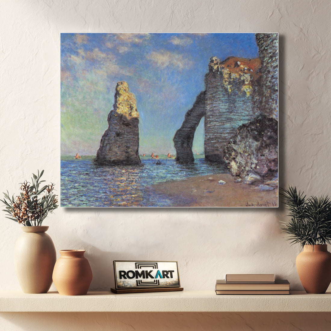 Claude Monet The Cliffs At Etretat C 1885 – Reproduction