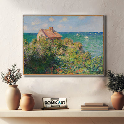 Claude Monet Fisherman Cottage On The Cliffs At Varengeville – Reproduction