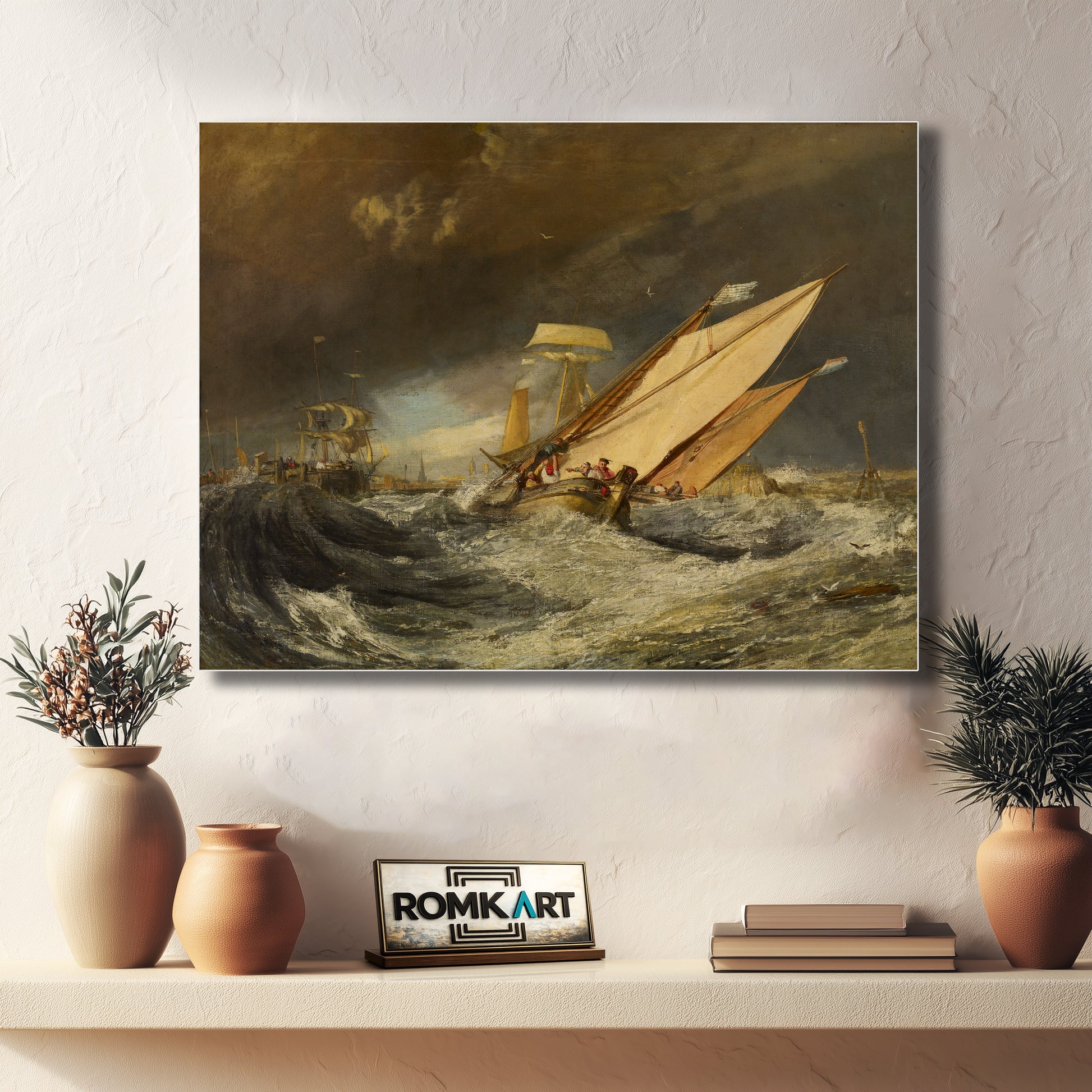 William Turner Fishing Boats Entering Calais Harbor C 1803 – Reproduction