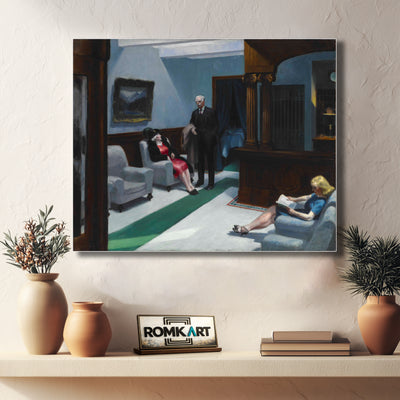 Edward Hopper Hotel Lobby 1943 – Reproduction