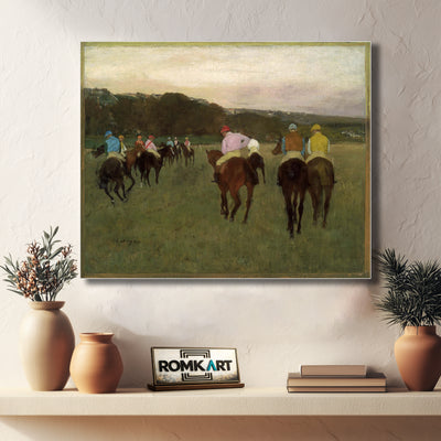 Edgar Degas Racehorses At Longchamp C 1871-74 – Reproduction