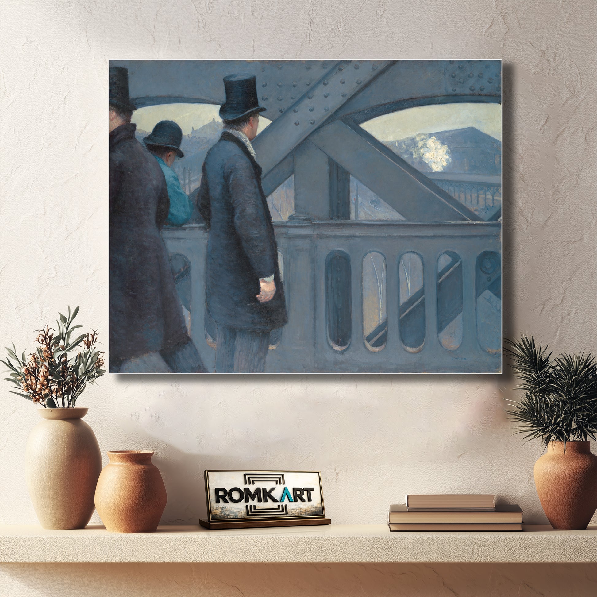 Gustave Caillebotte On The Pont De Leurope 1876 – Reproduction