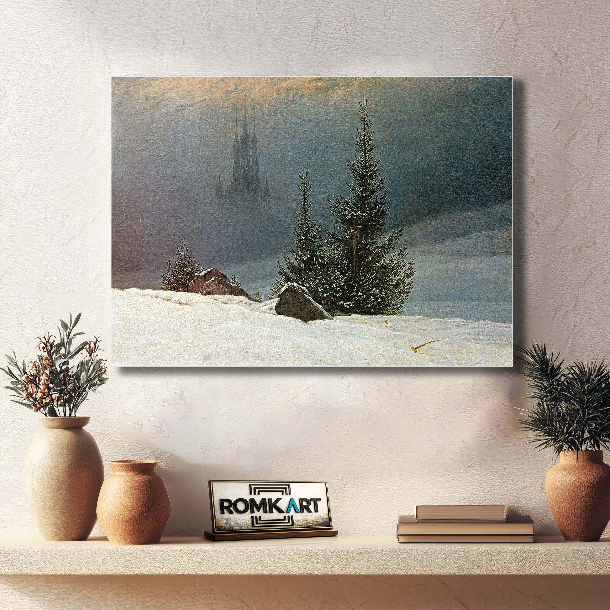 Caspar David Friedrich Winter Landscape With Church 1811 – Reproduction