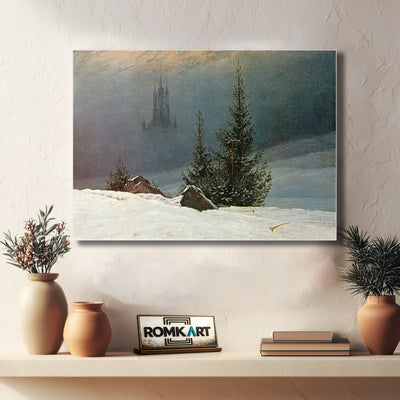 Caspar David Friedrich Winter Landscape With Church 1811 – Reproduction