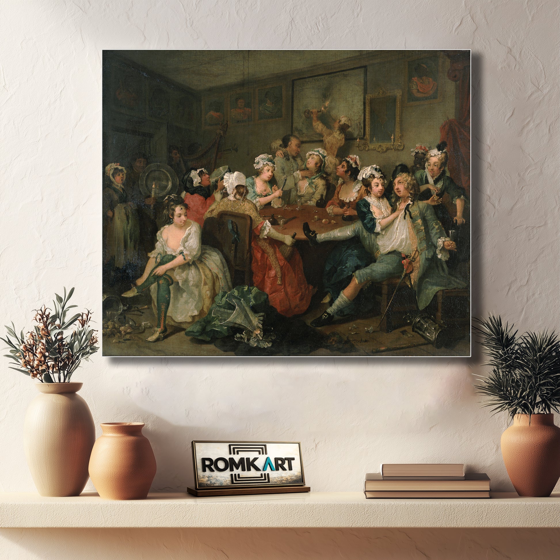 William Hogarth The Rake #39;s Progress The Orgy Or The Tavern Scene 1732-1735 – Reproduction