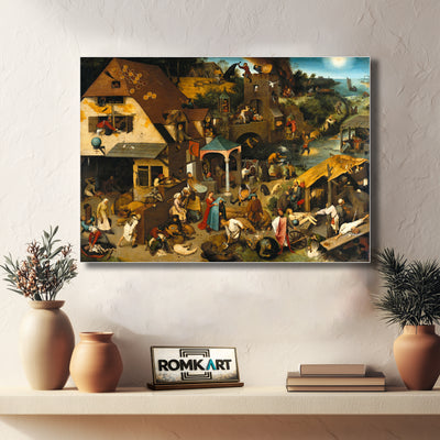 Pieter Bruegel The Elder The Dutch Proverbs 1559 – Reproduction