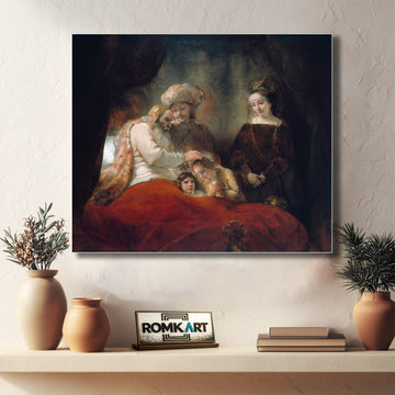 Rembrandt Jacob Blessing The Sons Of Joseph 1656 – Reproduction