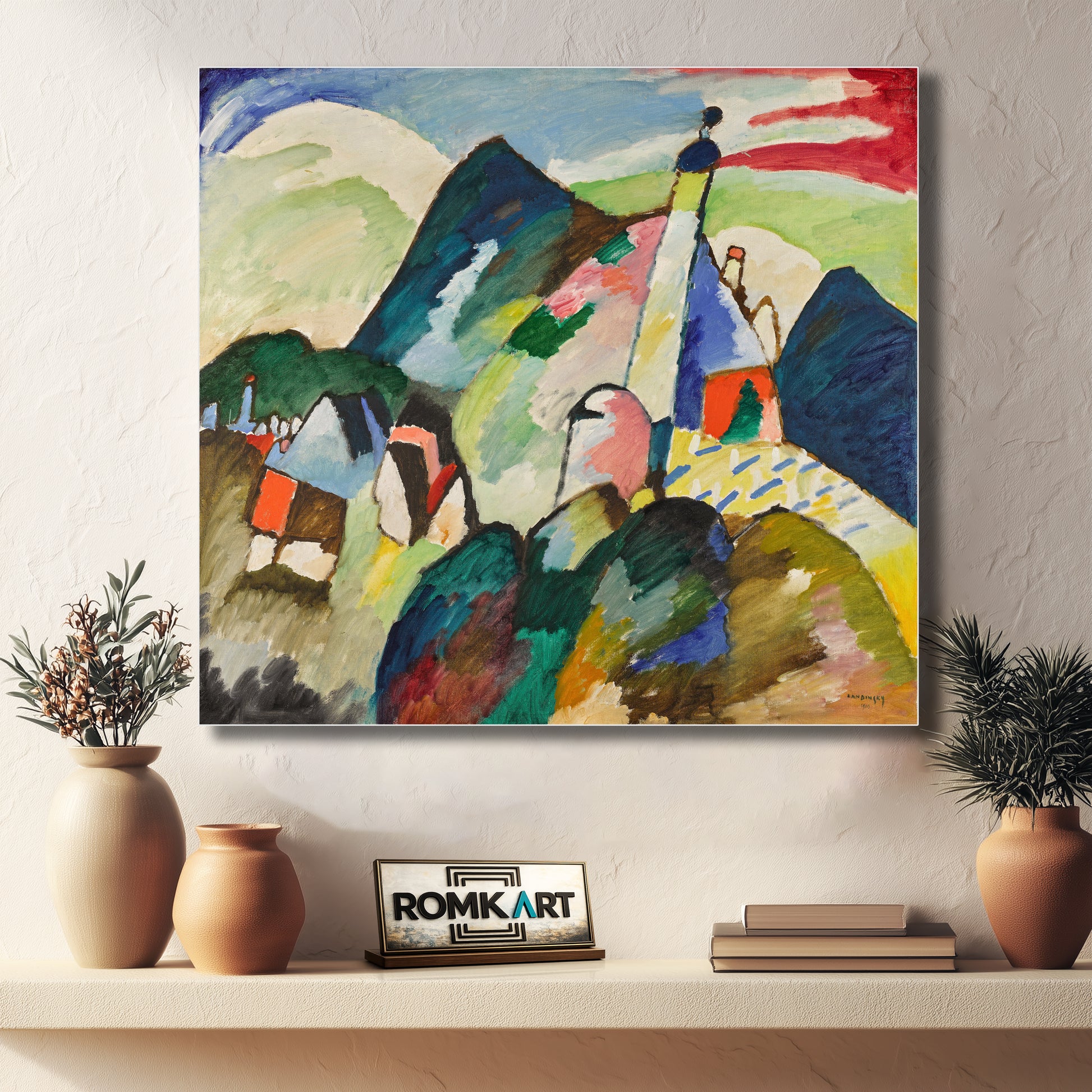 Vassily Kandinsky Church At Murnau 1910 – Reproduction