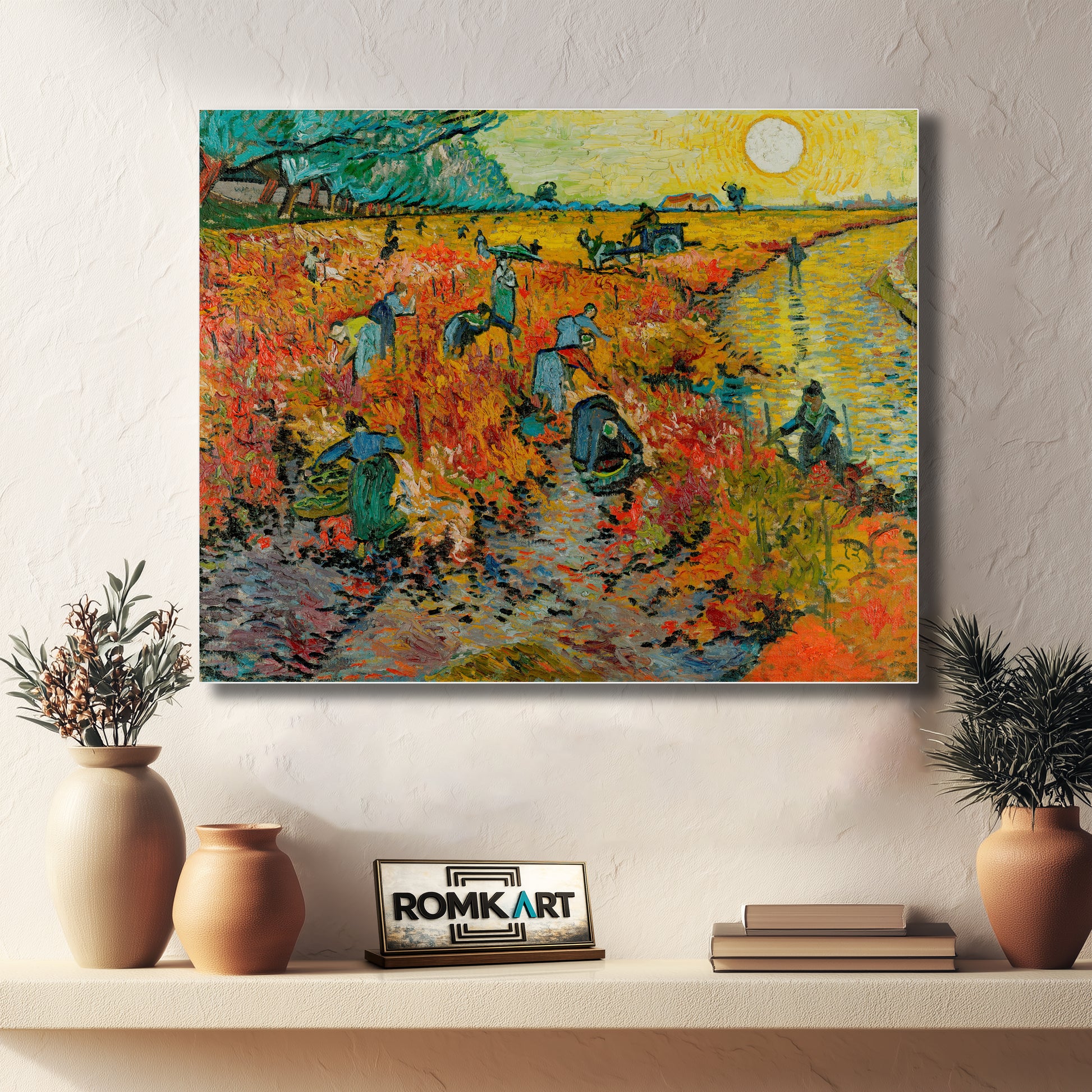 Vincent Van Gogh Red Vineyards At Arles 1888 – Reproduction