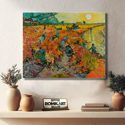 Vincent Van Gogh Red Vineyards At Arles 1888 – Reproduction