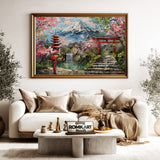 Japanese Garden Art Asian Art Oil Painting