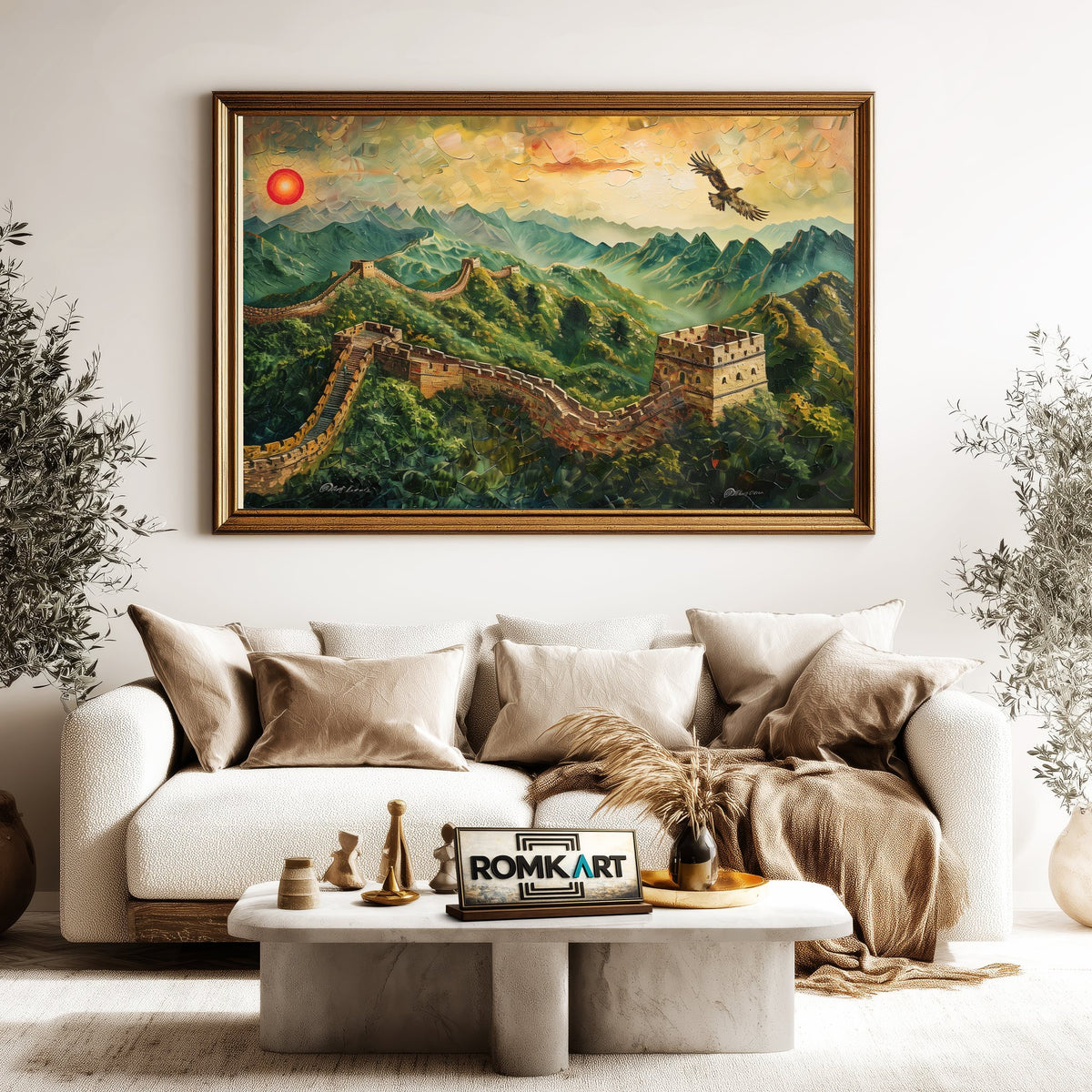 Great Wall Architectural Oil Painting