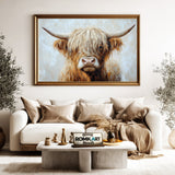 Highland Cow Farm Animal Oil Painting