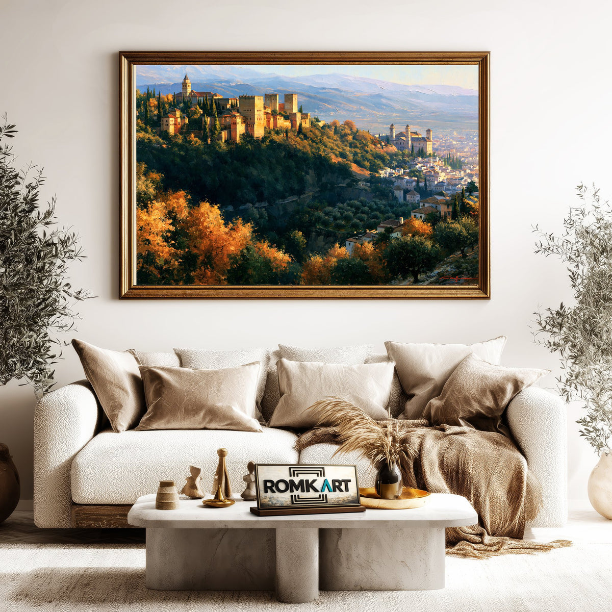 Alhambra Architectural Oil Painting