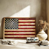 4th Of July American Flag Historical Oil Painting - image 6