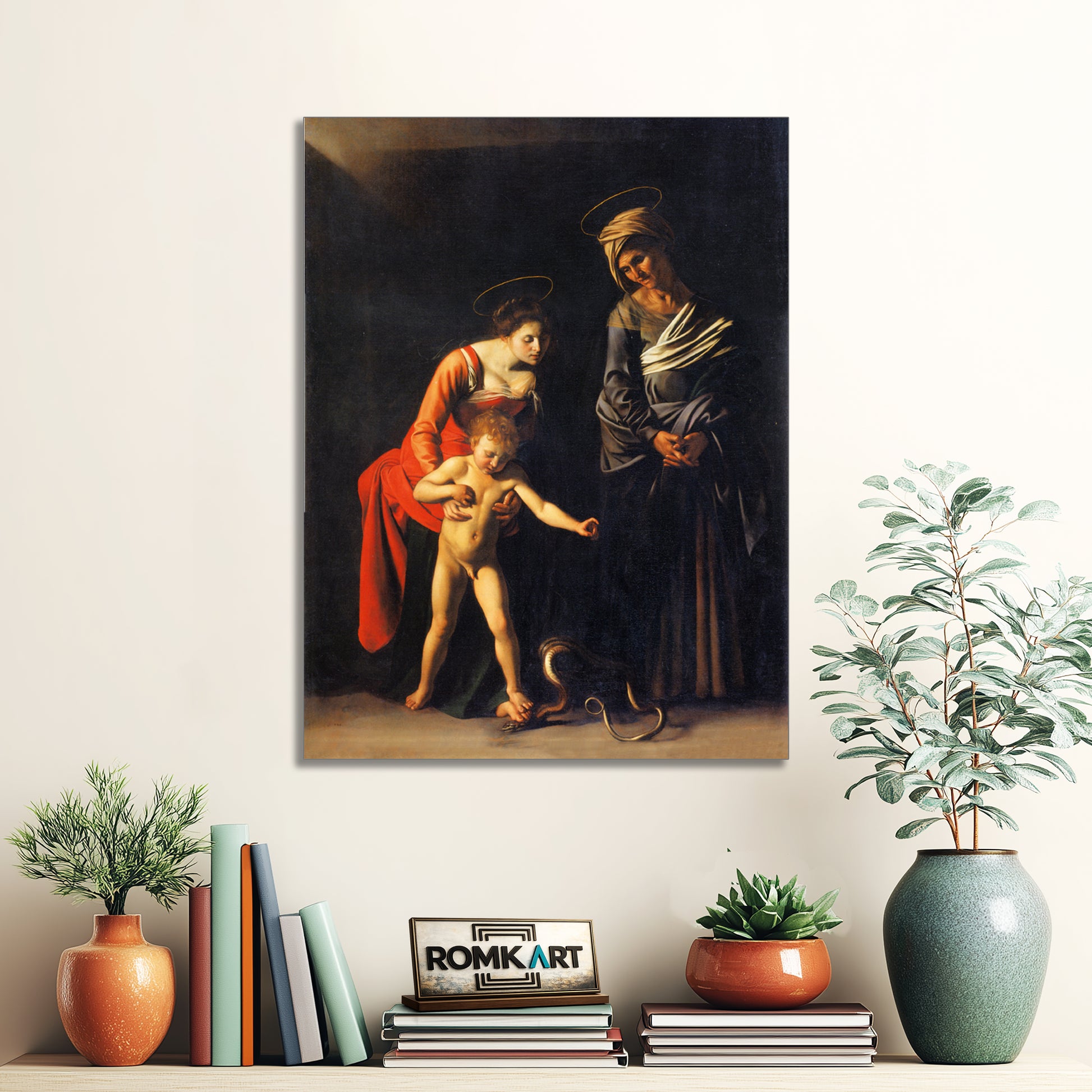 Caravaggio Madonna And Child With St Anne 1605-1606 – Reproduction