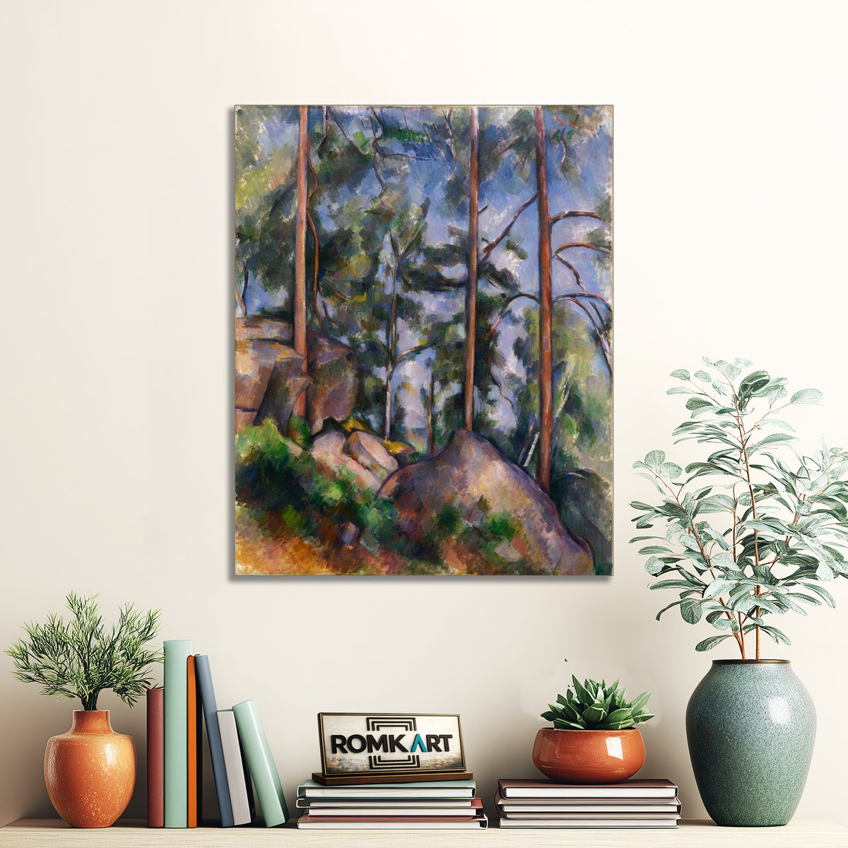 Paul Cezanne Pines And Rocks 1897 – Reproduction