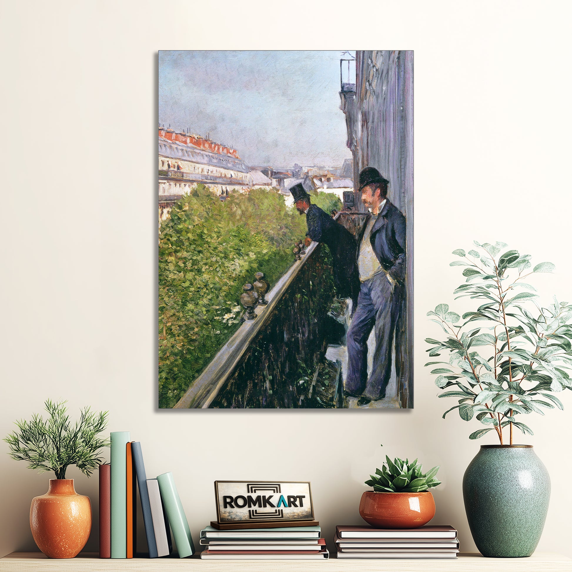 Gustave Caillebotte Balcony Boulevard Haussmann 1880 – Reproduction