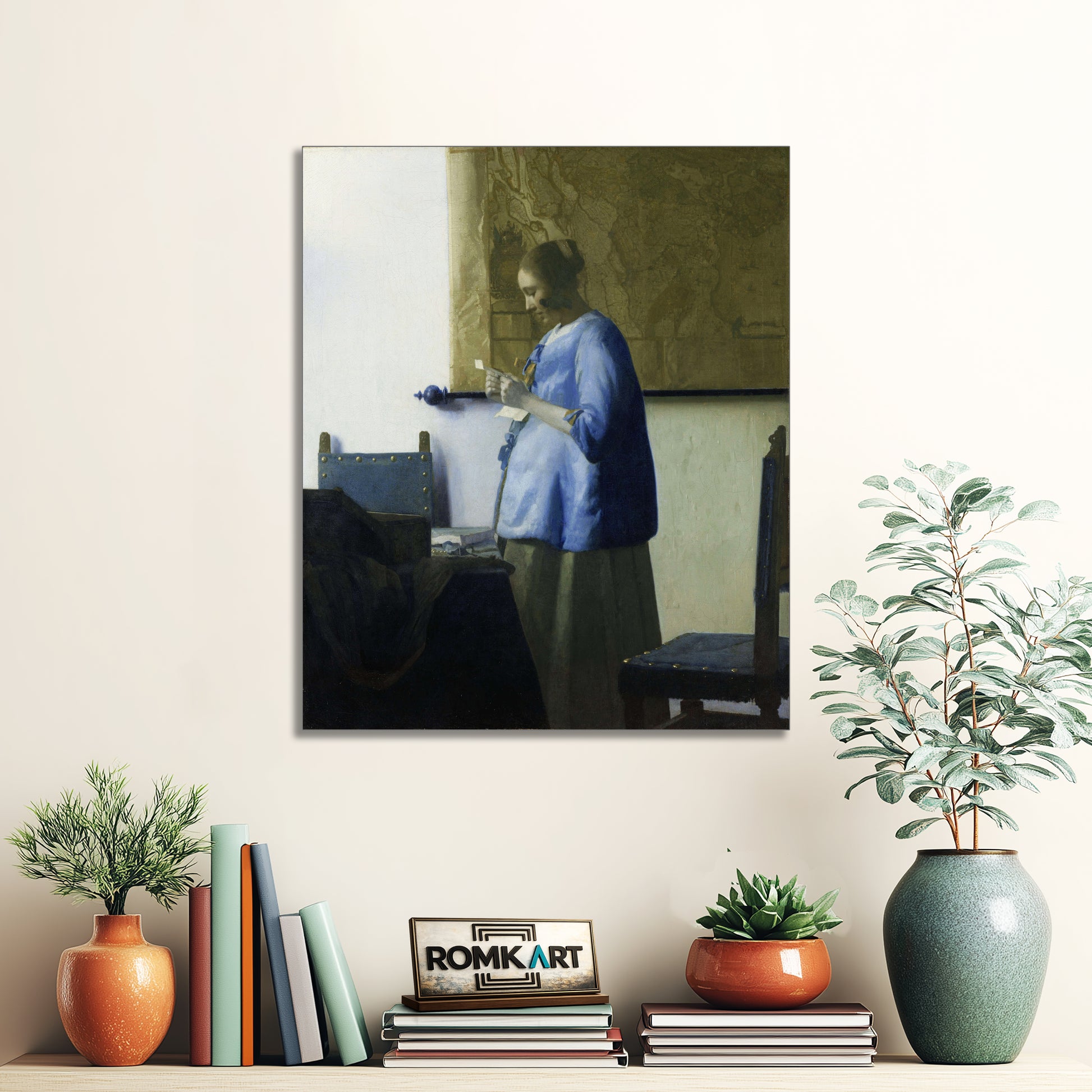 Johannes Vermeer Woman Reading A Letter 1663 – Reproduction