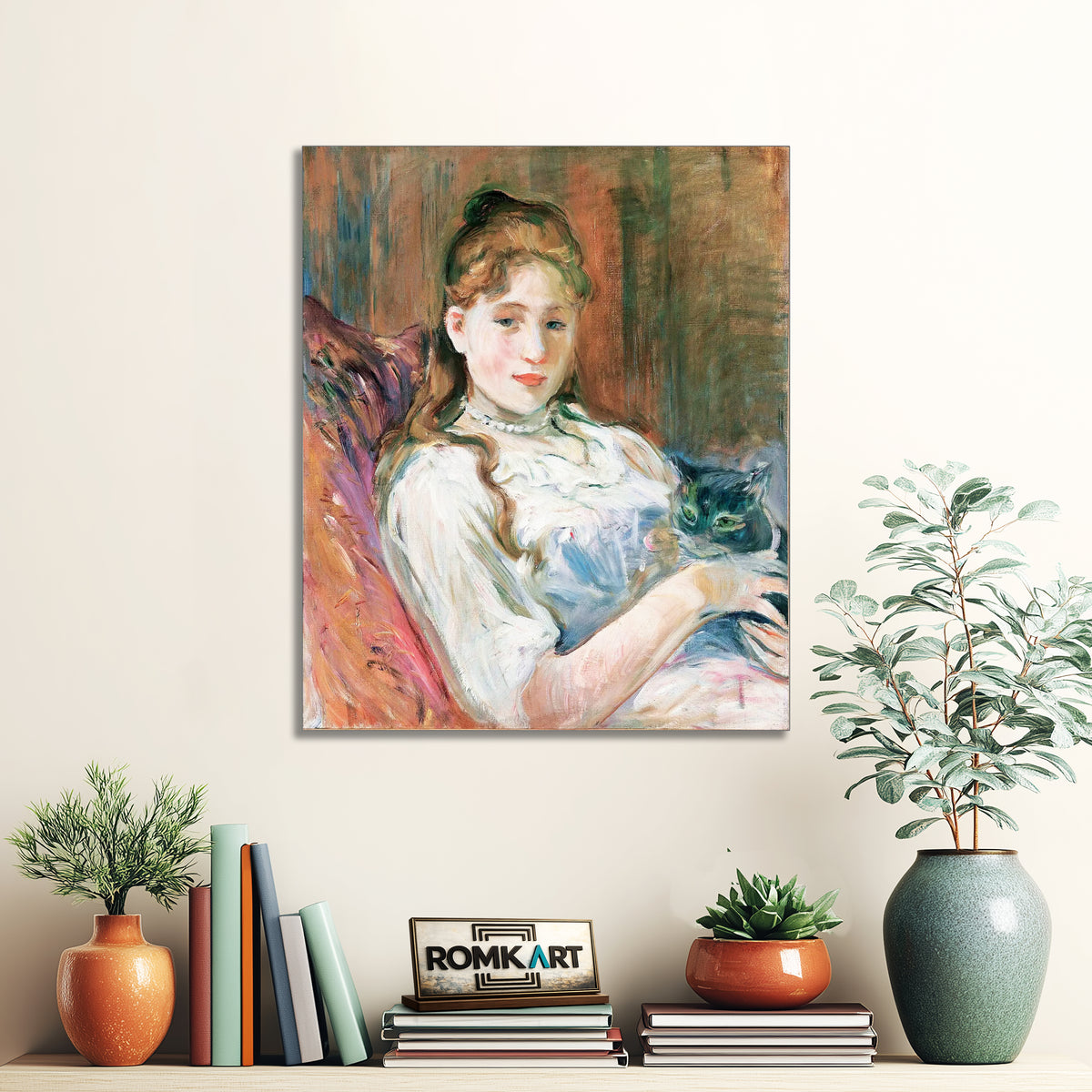 Berthe Morisot A Young Girl With Cat 1892 – Reproduction