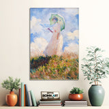 Claude Monet Woman With A Parasol Facing Left 1886 – Reproduction