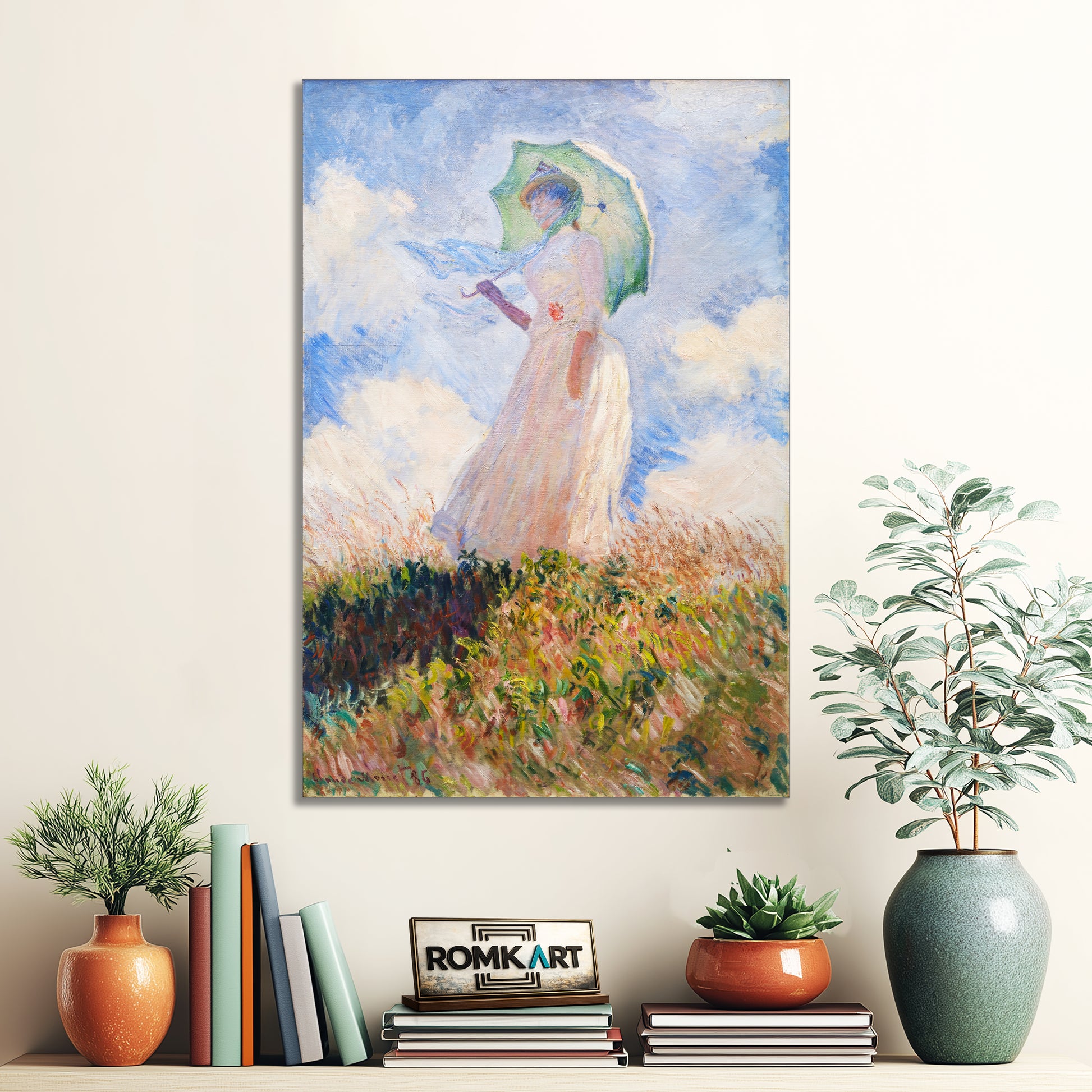 Claude Monet Woman With A Parasol Facing Left 1886 – Reproduction