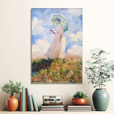 Claude Monet Woman With A Parasol Facing Left 1886 – Reproduction