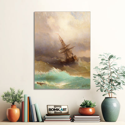 Ivan Aivazovsky Ship In The Stormy Sea 1887 – Reproduction