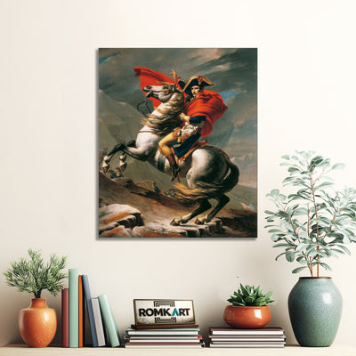 Jacques-louis David Napoleon Crossing The Alps 1801 – Reproduction
