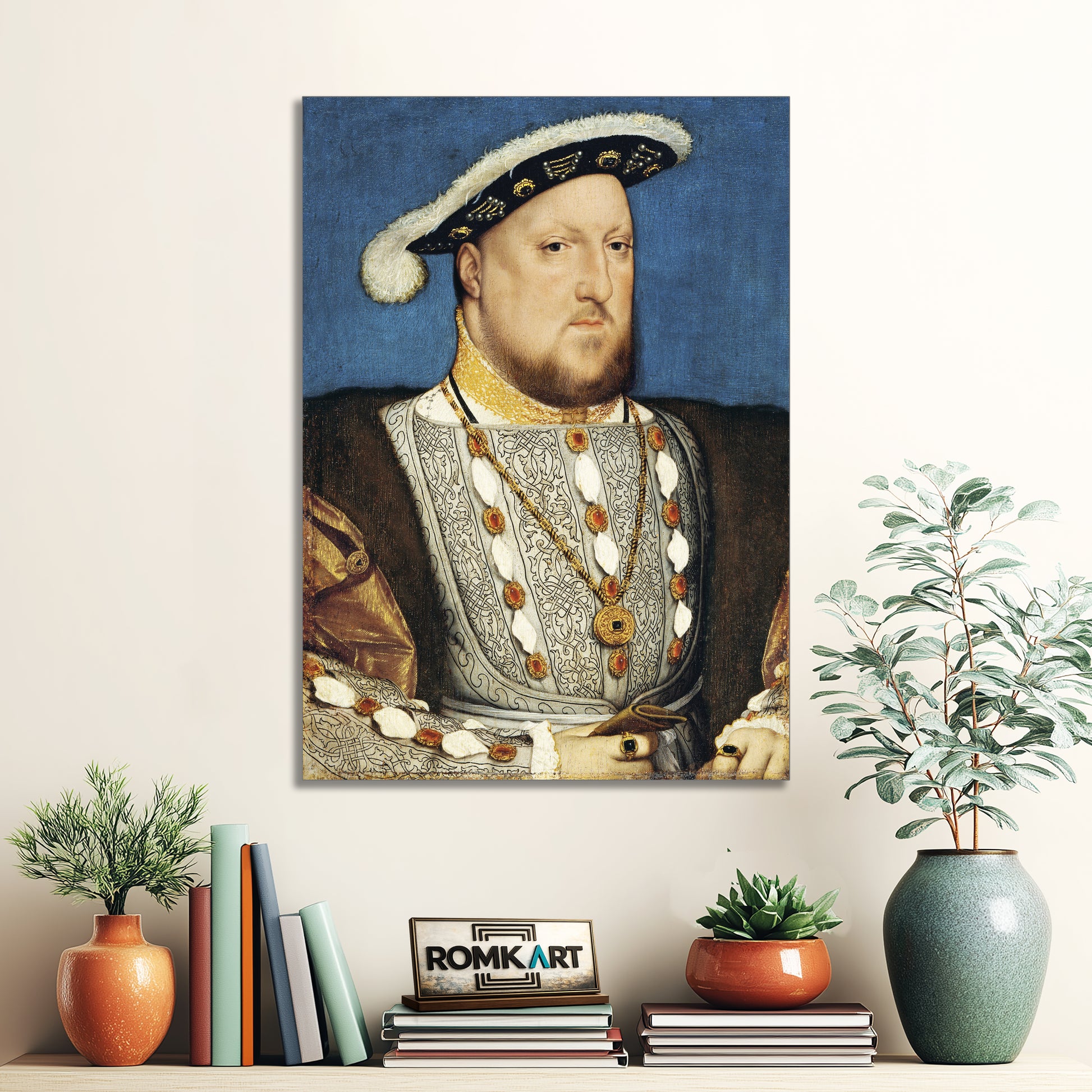 Hans Holbein The Younger Portrait Of Henry Viii Of England – Reproduction