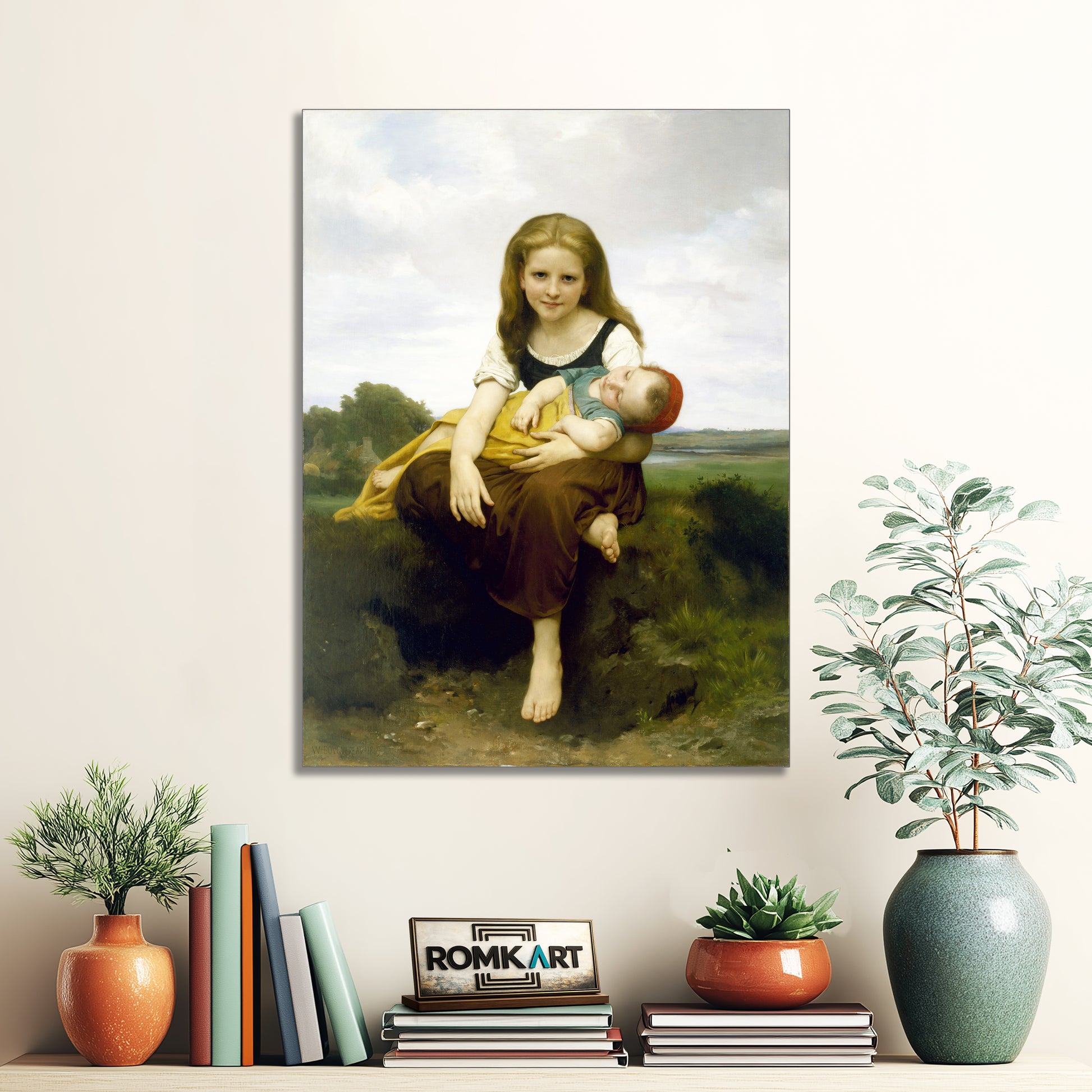 William Adolphe Bouguereau The Elder Sister 1869 – Reproduction