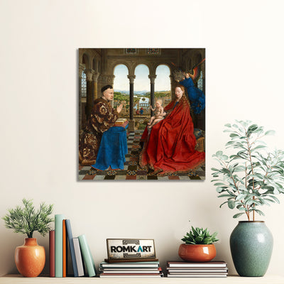 Jan Van Eyck Madonna Of Chancellor Rolin 1435 – Reproduction