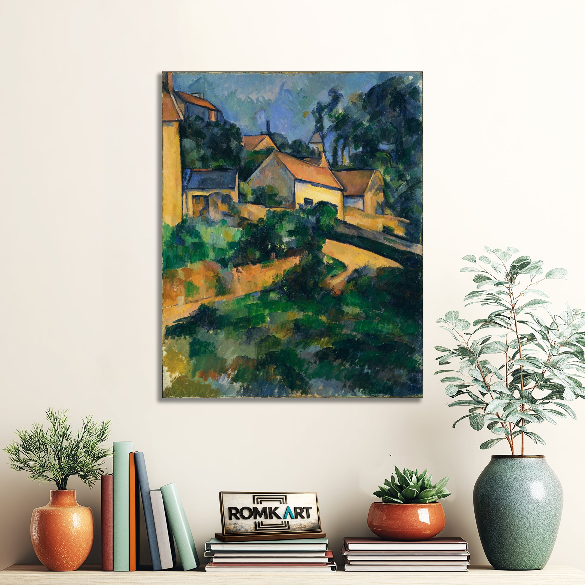 Paul Cezanne Turning Road At Montgeroult 1898 – Reproduction