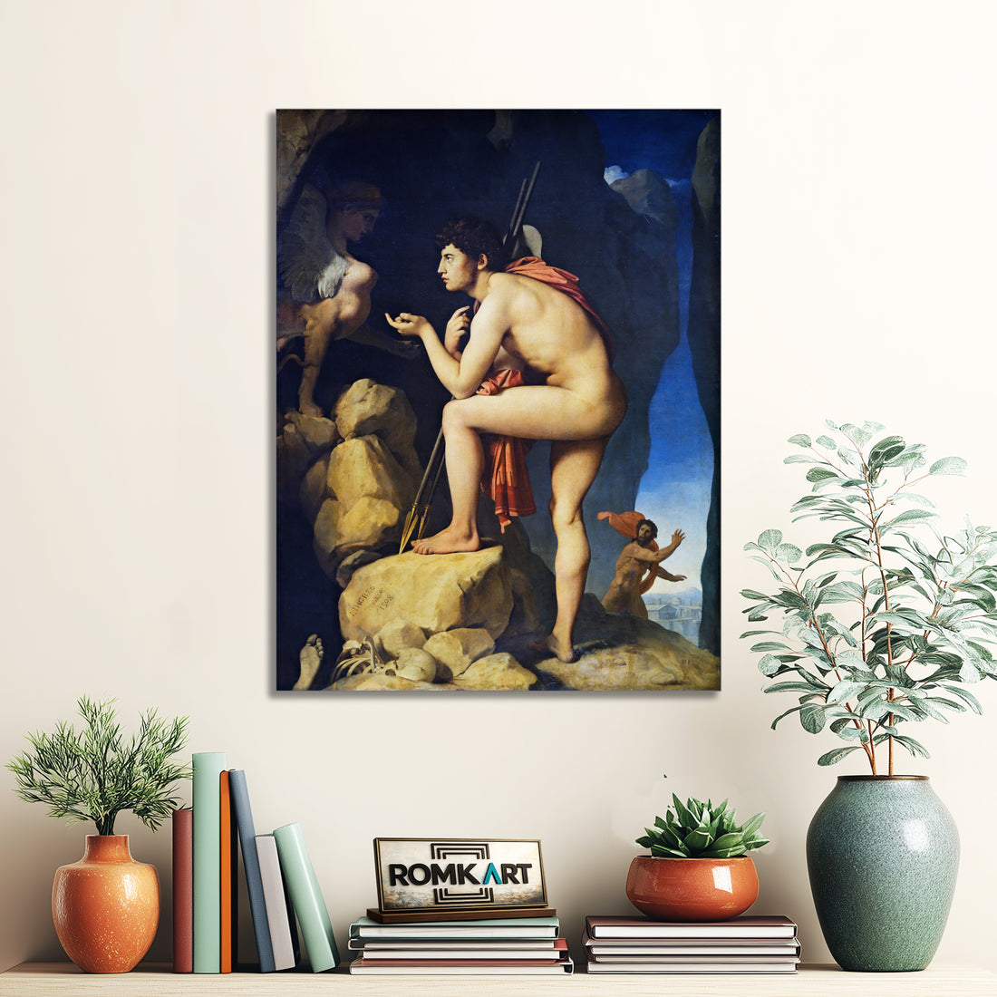 Jean Auguste Dominique Ingres Oedipus And The Sphinx – Reproduction