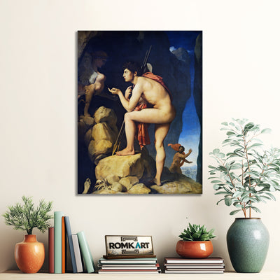 Jean Auguste Dominique Ingres Oedipus And The Sphinx – Reproduction