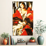 Tamara De Lempicka Painting - Portrait Of Mrs Boucard 1931 – Reproduction