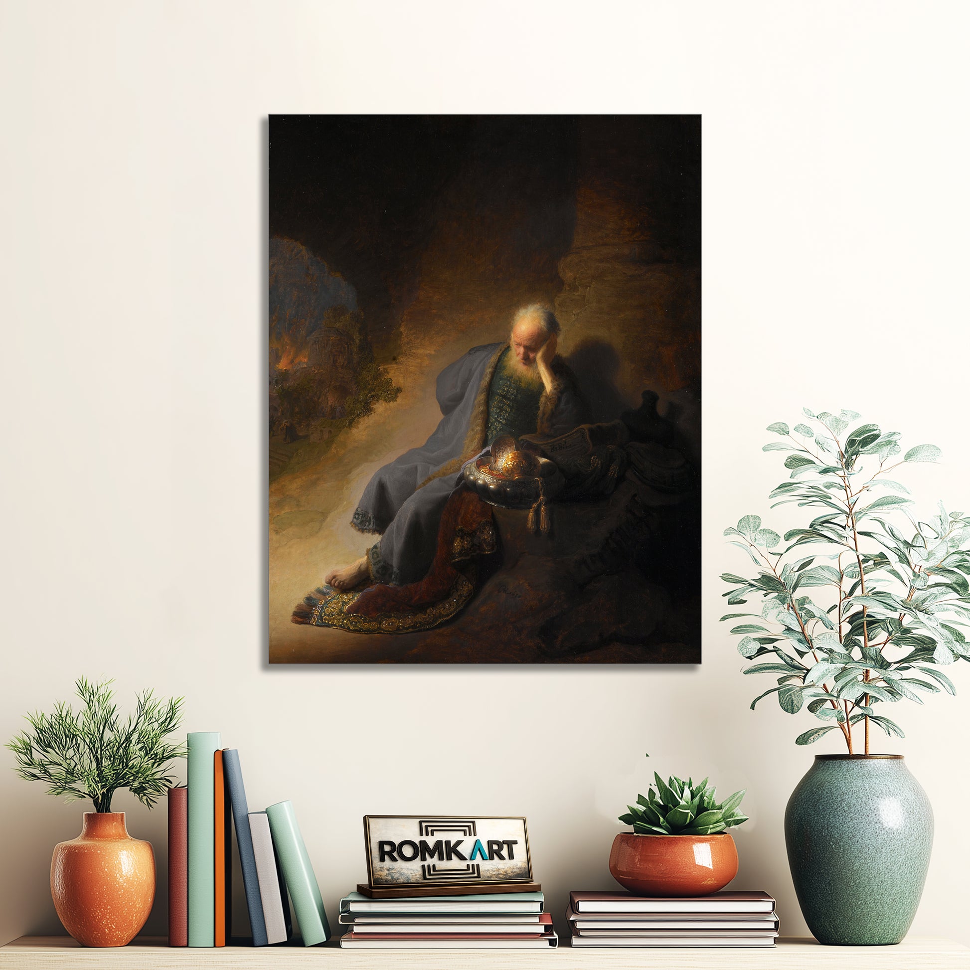 Rembrandt Jeremiah Lamenting The Destruction Of Jerusalem 1630 – Reproduction