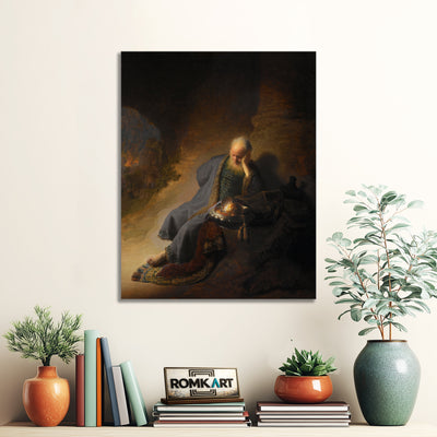 Rembrandt Jeremiah Lamenting The Destruction Of Jerusalem 1630 – Reproduction