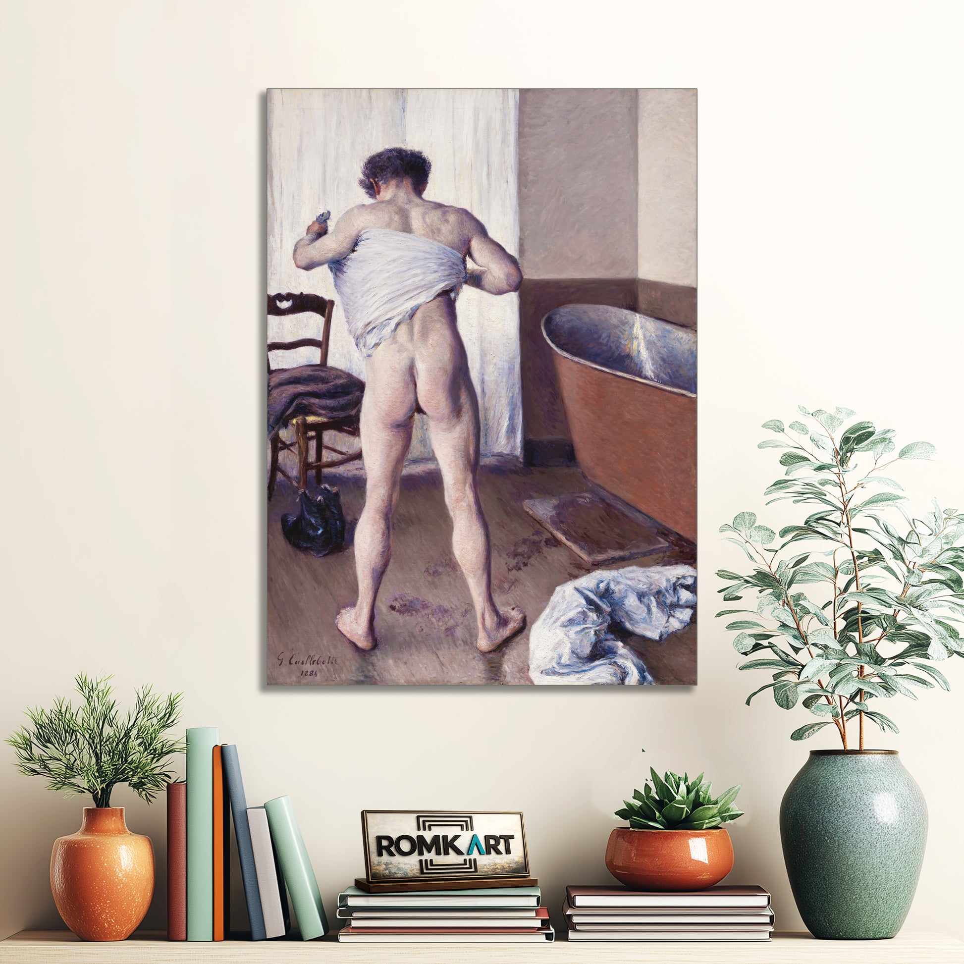 Gustave Caillebotte Man At His Bath 1884 – Reproduction