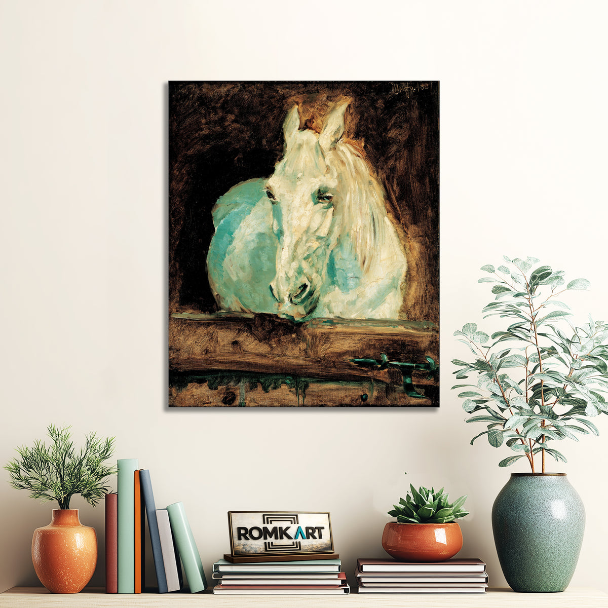 Henri De Toulouse-lautrec Lautrec - The White Horse Gazelle 1881 – Reproduction