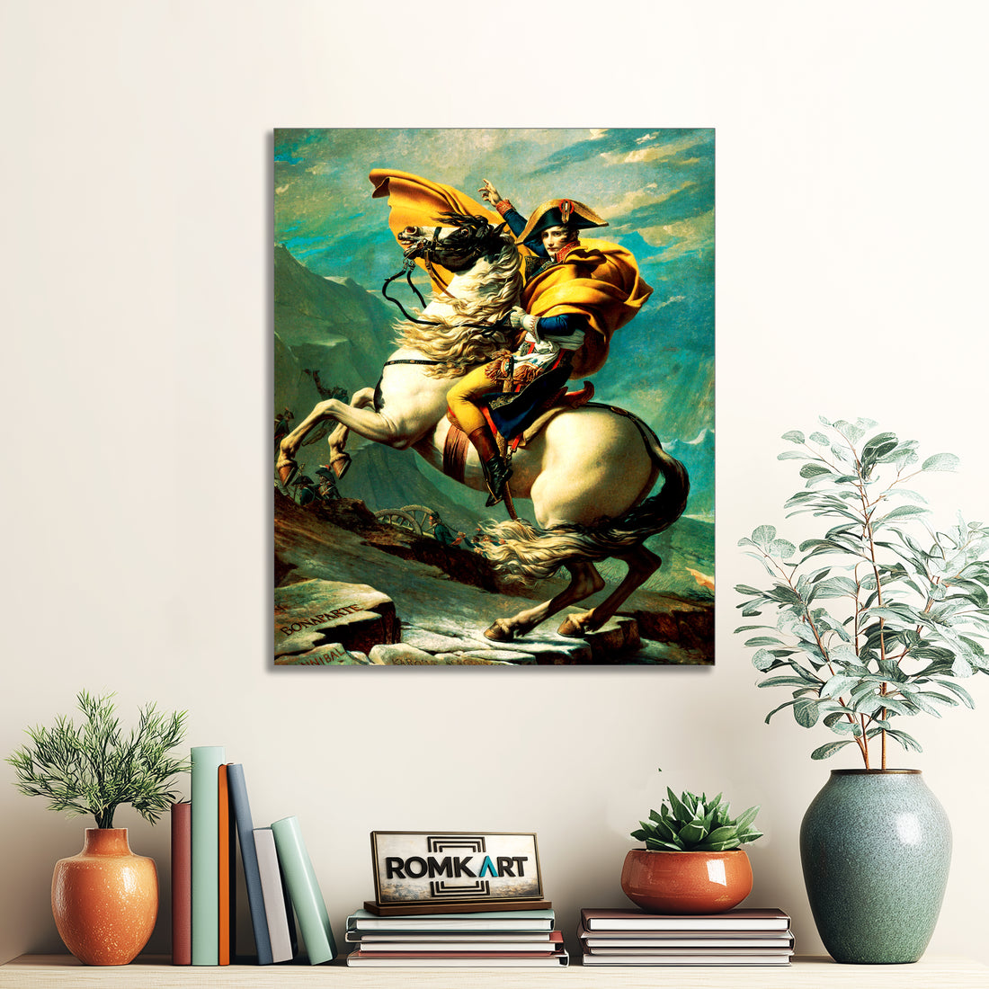 Jacques-louis David Napoleon Crossing The Alps 1801 Chteau De Malmaison – Reproduction