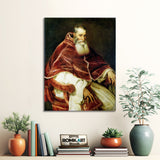 Titian Portrait Of Pope Paul III 1543 – Reproduction