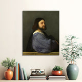 Titian A Man With A Quilted Sleeve Ariosto 1510 – Reproduction