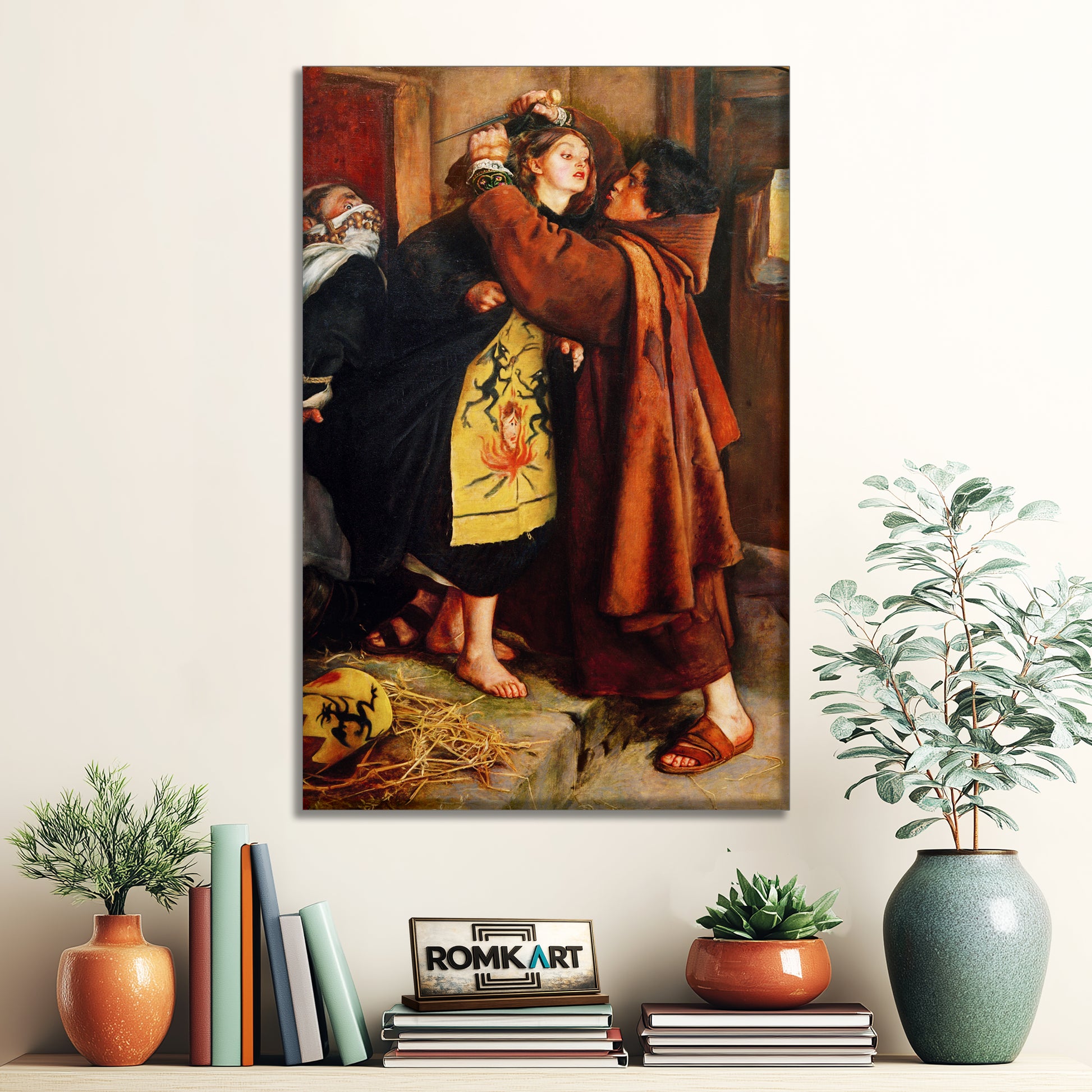 John Everett Millais Escape Of A Heretic 1559 – Reproduction